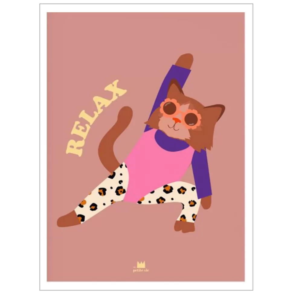 Affiche Chat Relax | Ma petite vie Fashion