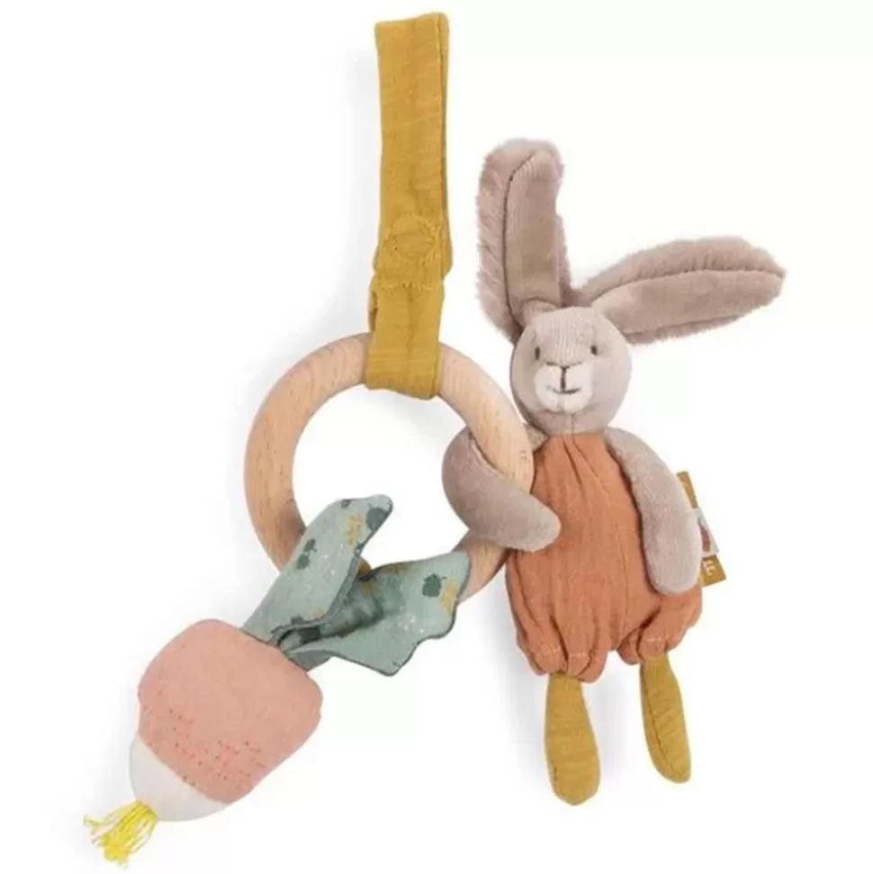 Anneau Hochet Bois Lapin - Trois Petits Lapins | Moulin Roty Best