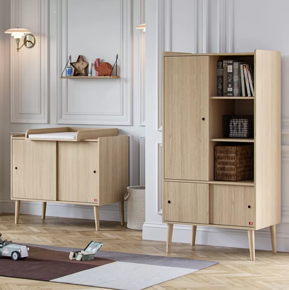 Armoire 1 Porte Retro - Chene | Vox Meubles Cheap