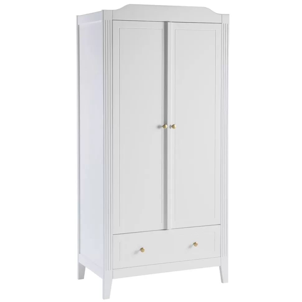 Armoire 2 Portes Opera - Blanc | Maison Charlotte Discount