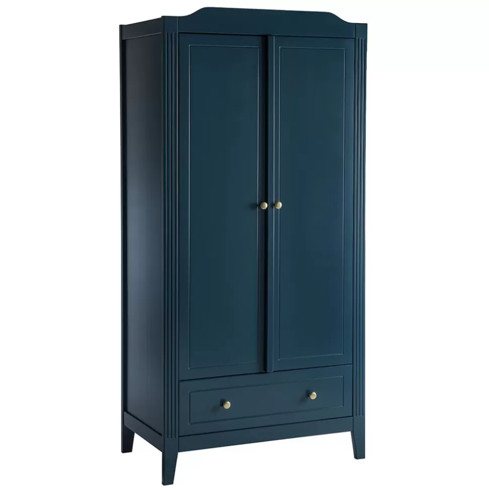 Armoire 2 Portes Opera - Bleu Prestige | Maison Charlotte Sale