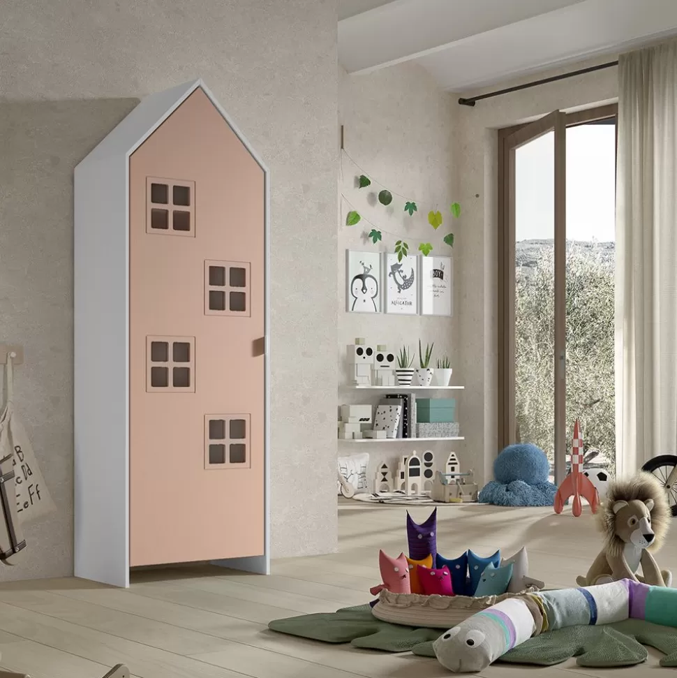 Armoire Casami Bruges 1 Porte - Comfy Pink | VIPACK Clearance