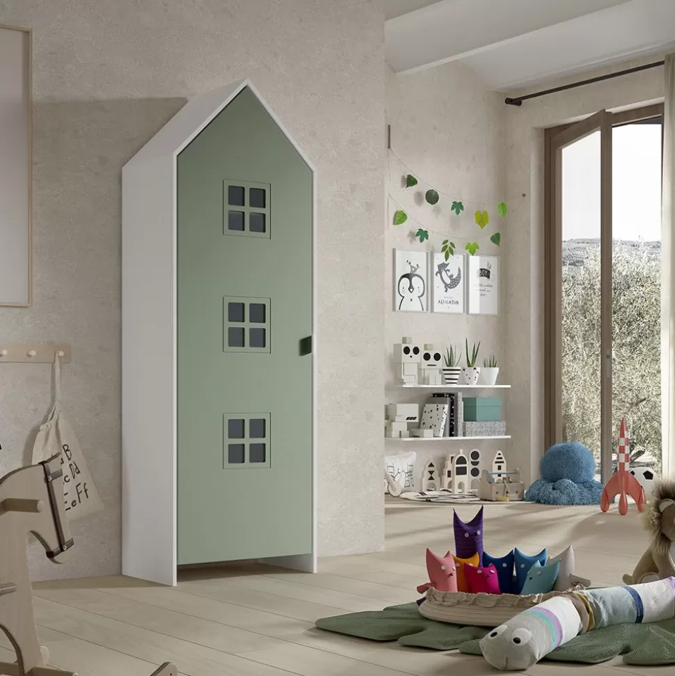 Armoire Casami Bruges 1 Porte - Etangled Green | VIPACK Sale