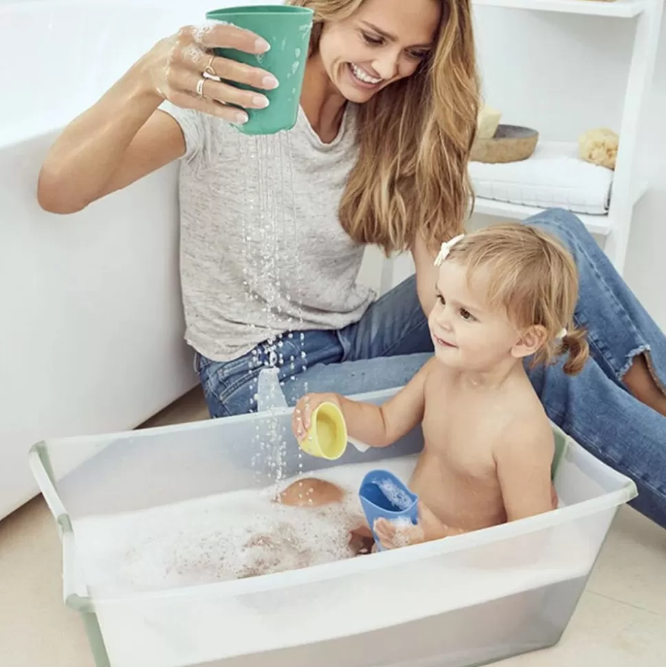 Baignoire Pliable Flexi Bath X-Large - Vert Transparent | Stokke Shop