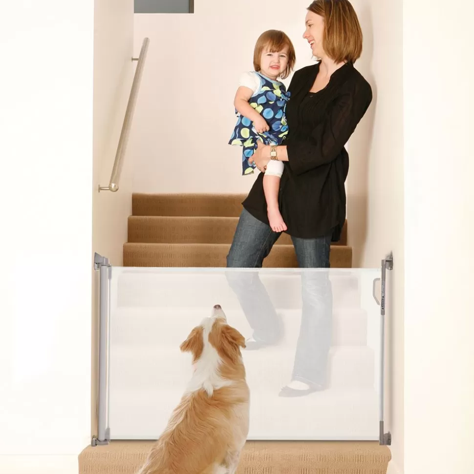 Barrière De Sécurité Retractable - Blanc | Dreambaby Discount