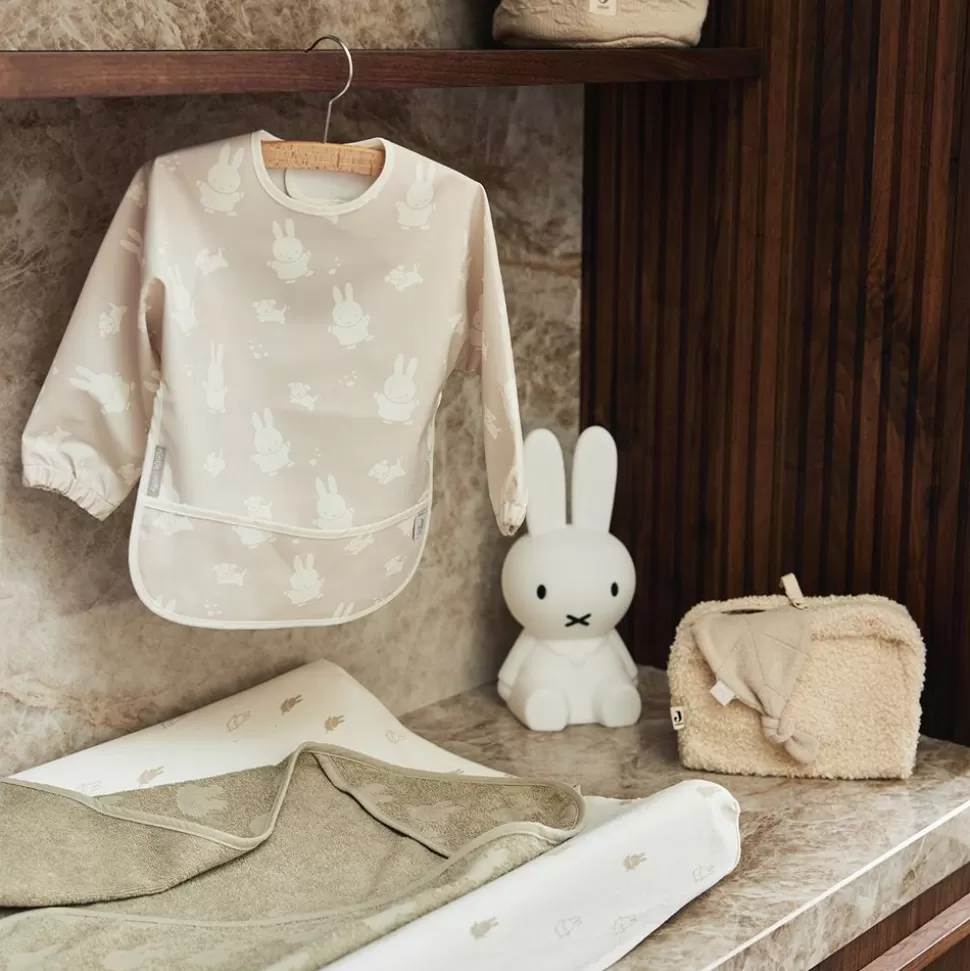 Bavoir Avec Manches Happy Miffy - Nougat | Jollein Discount