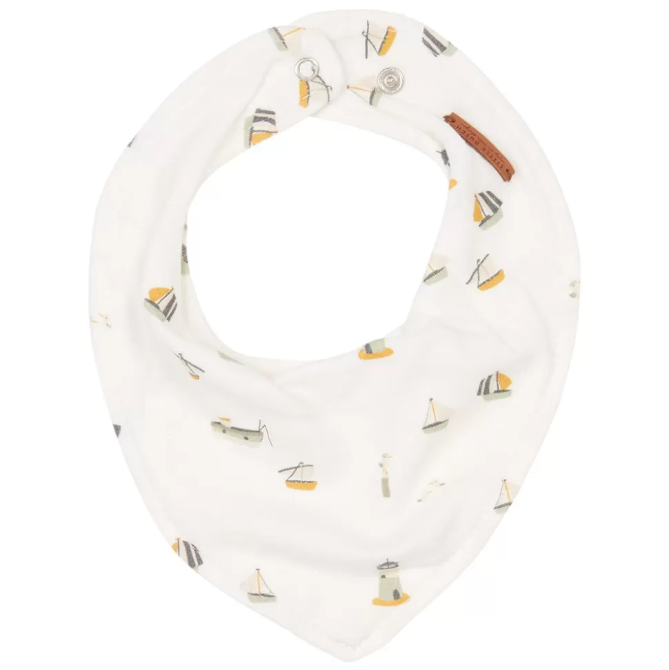 Bavoir Bandana Sailors Bay - White | Little Dutch Fashion