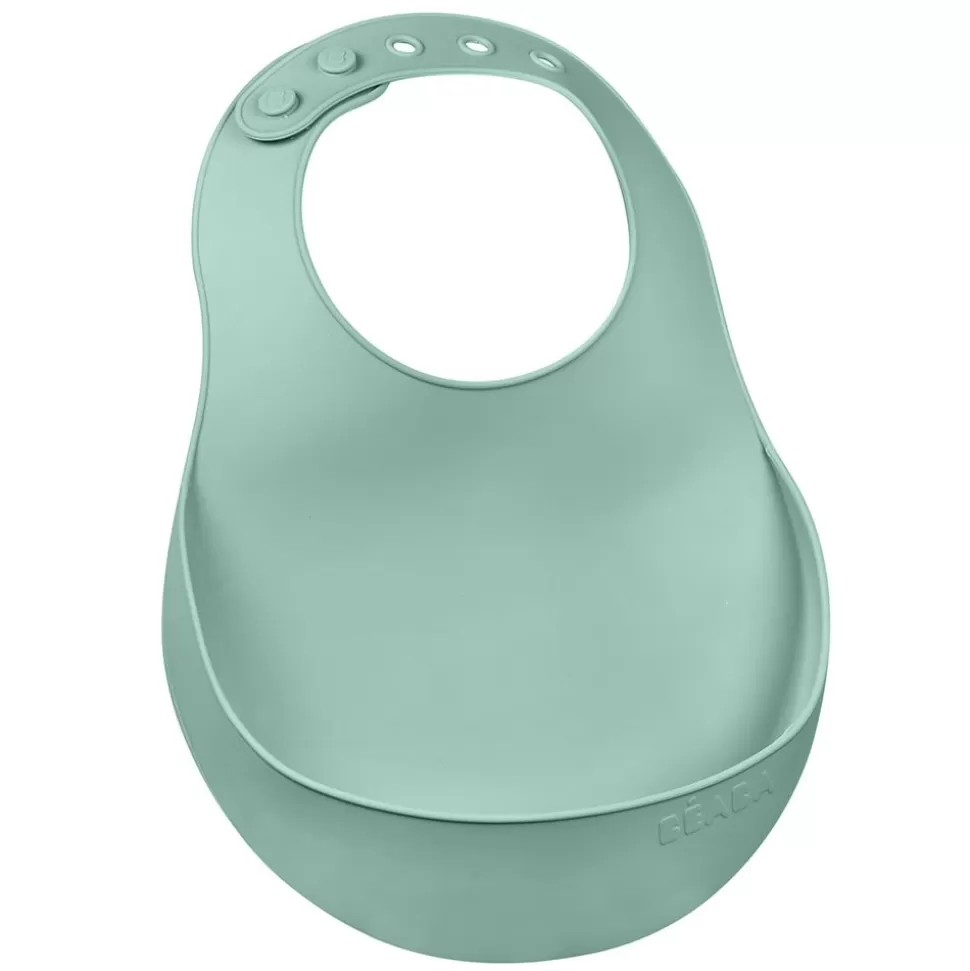 Bavoir Silicone - Sage Green | BÉABA New