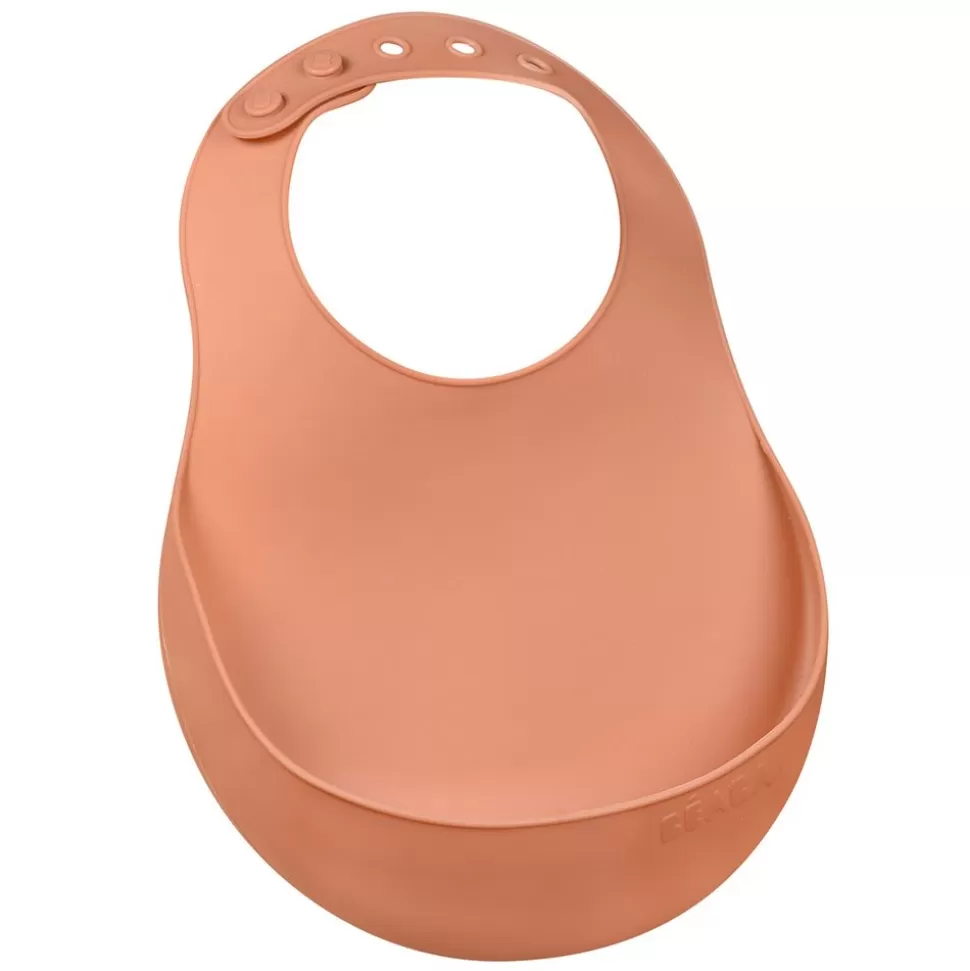 Bavoir Silicone - Terracotta | BÉABA Online