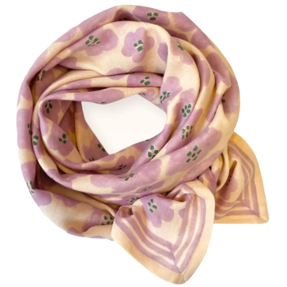 Big Foulard Latika Flora Bold - Lavande | Apaches Shop