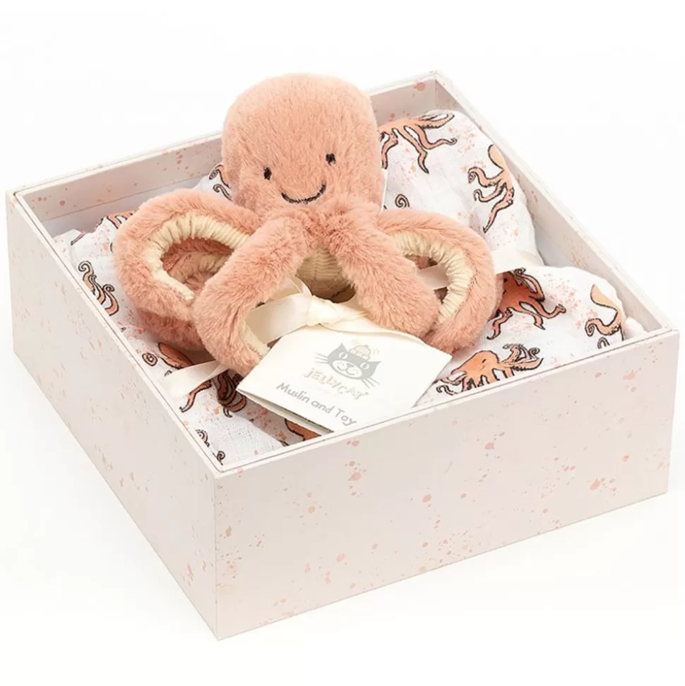 Boite Cadeau Odell Octopus - Rose | Jellycat Store