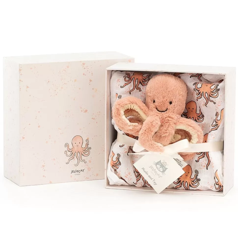 Boite Cadeau Odell Octopus - Rose | Jellycat Store