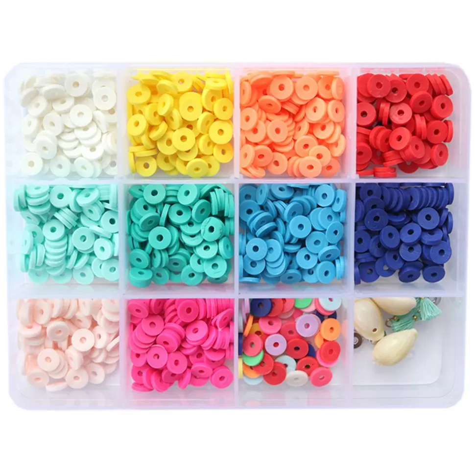 Boite De 11 Couleurs De Perles Heishi - Pop | La Petite Epicerie Discount