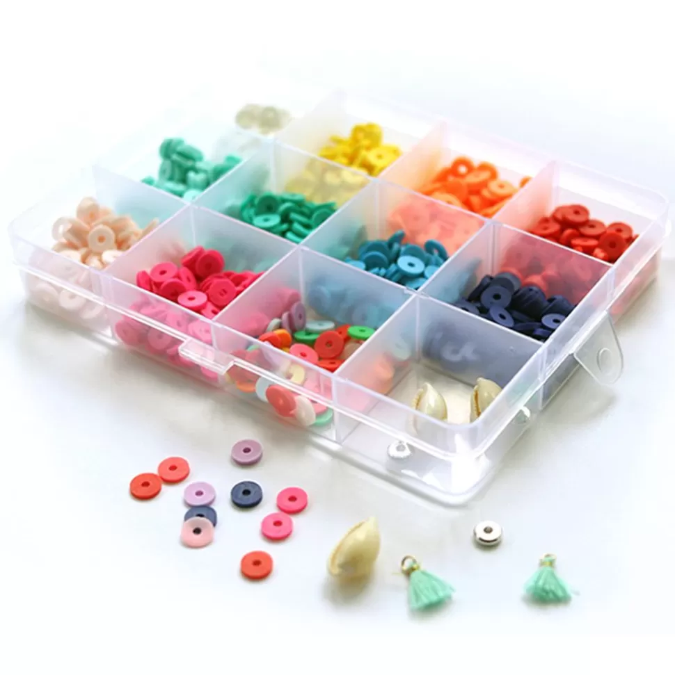 Boite De 11 Couleurs De Perles Heishi - Pop | La Petite Epicerie Discount