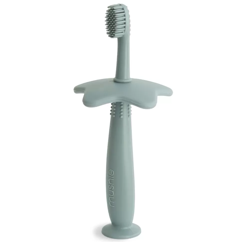 Brosse A Dents Fleur - Cambridge Blue | mushie Fashion