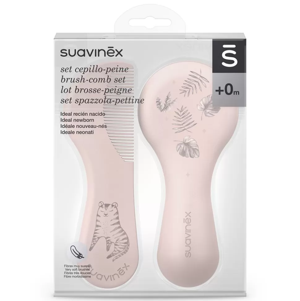 Brosse Et Peigne Hygge Baby - Rose | Suavinex Online