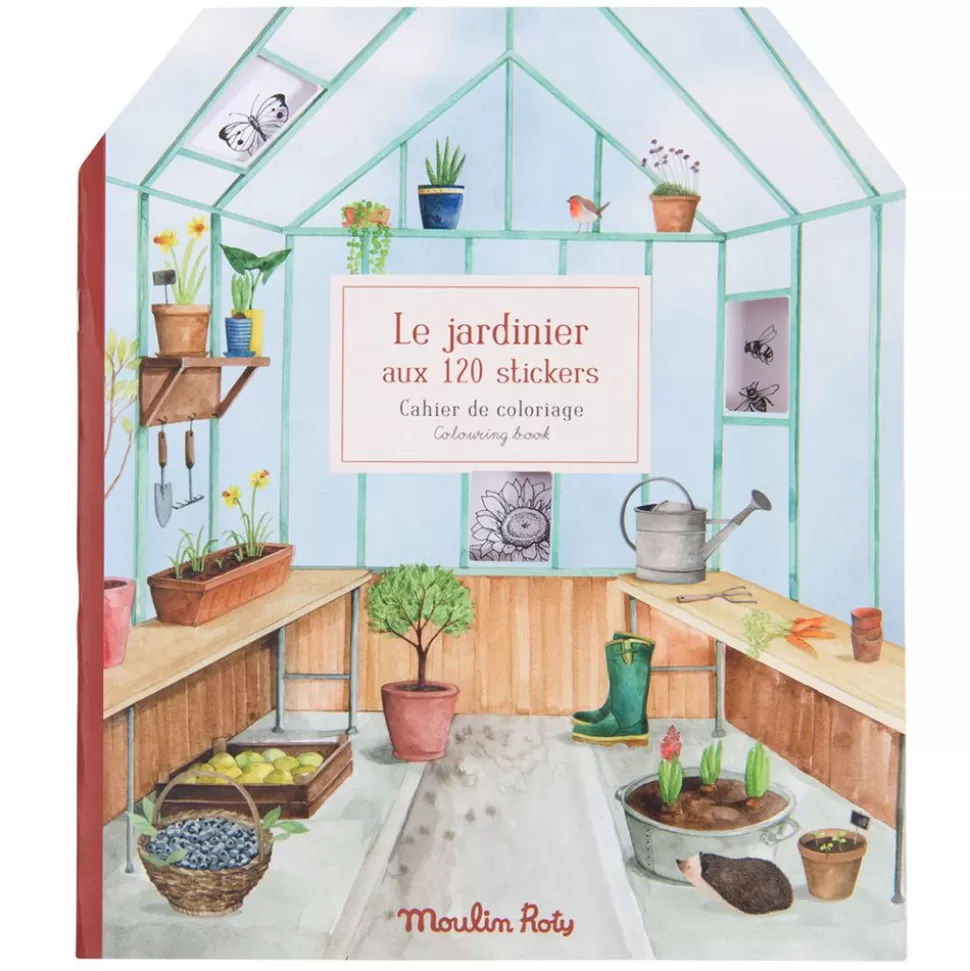 Cahier De Coloriage Et Stickers Le Jardin Du Moulin - Le Jardinier | Moulin Roty Best