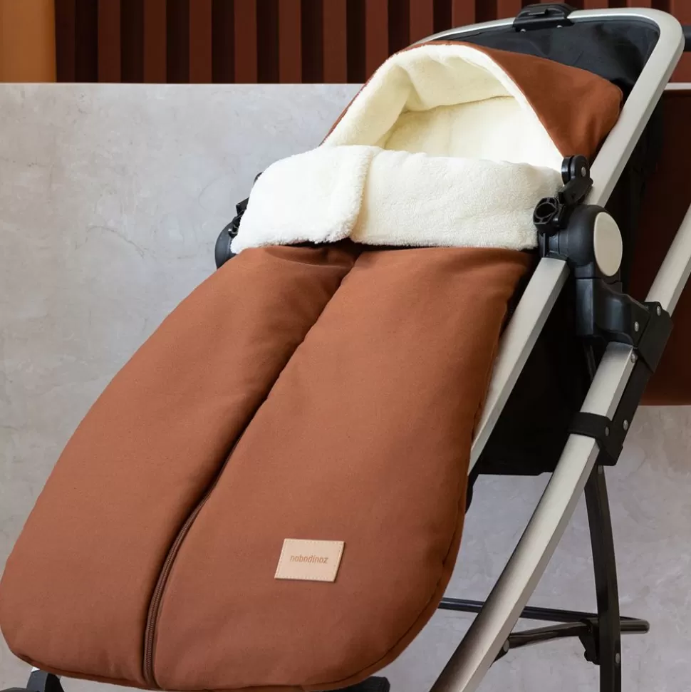 Chancelière Impermeable Baby On The Go Clay Brown - 6/18 Mois | Nobodinoz Clearance