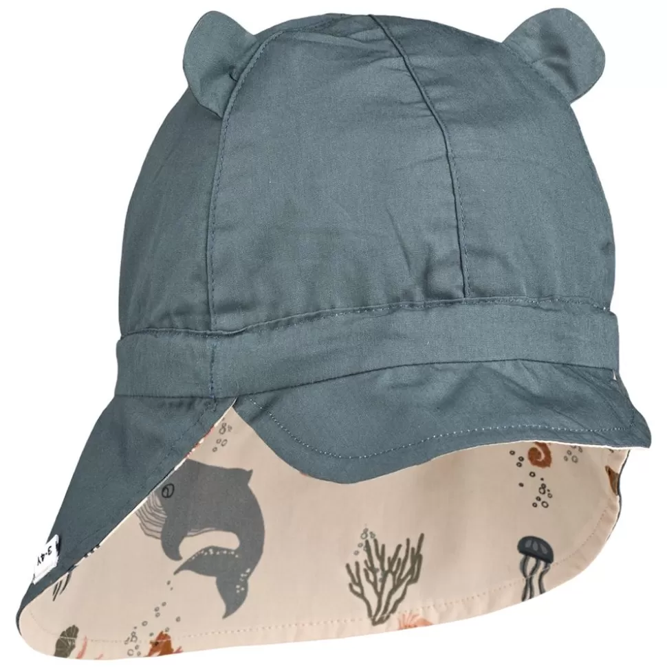 Chapeau Reversible Gorm Sea Creature Sandy - 1/2 Ans | Liewood New