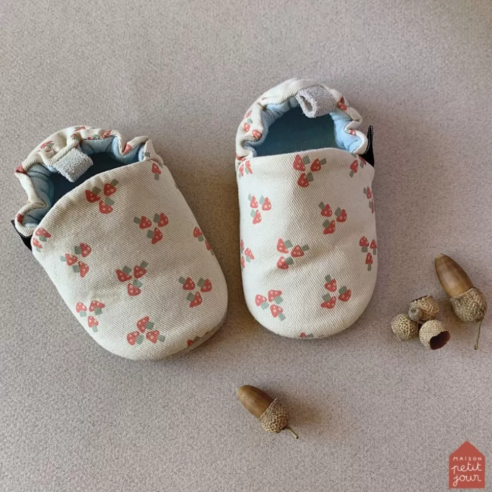 Chaussons En Coton Les Champignons - 19/20 | Maison Petit Jour Cheap