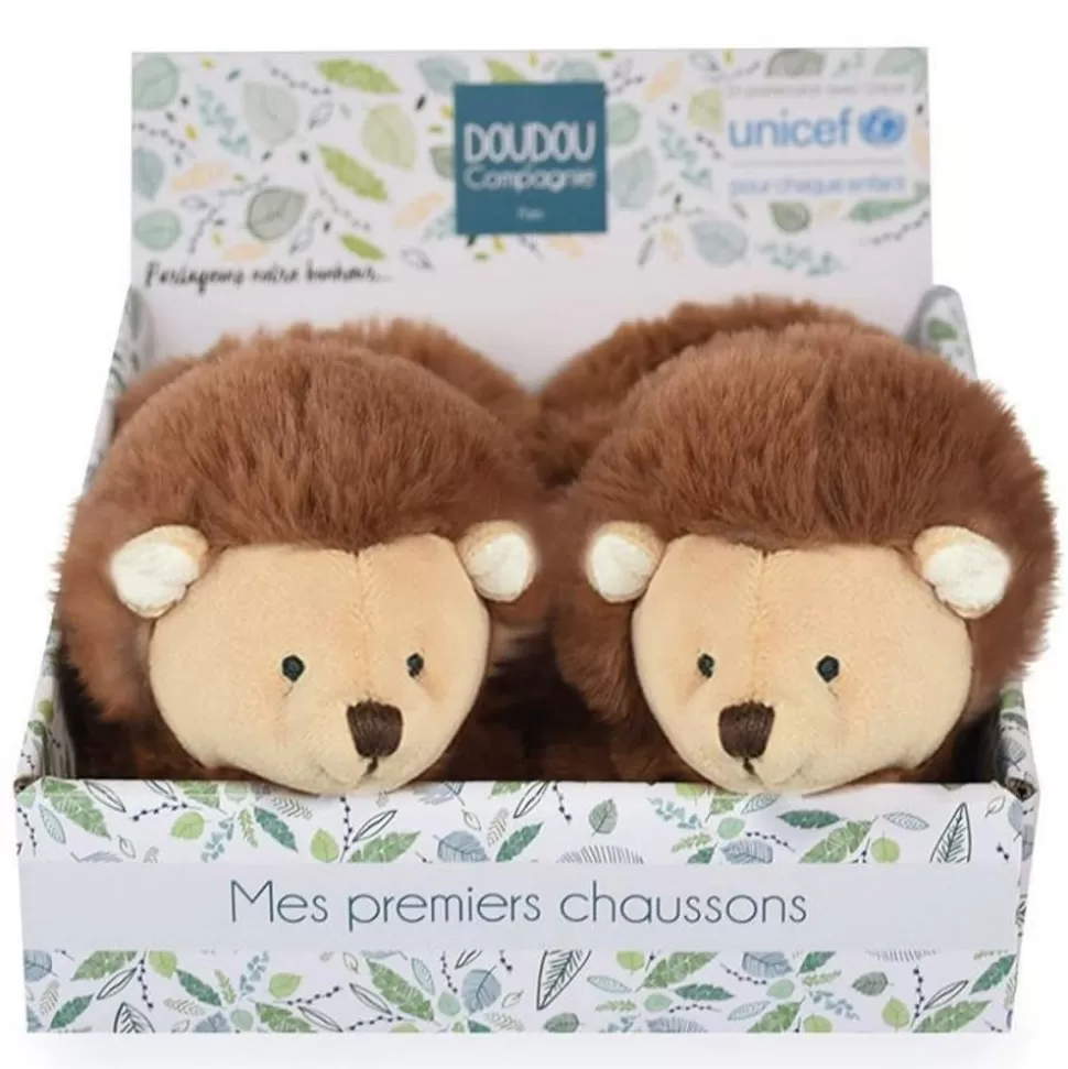 Chaussons Herisson Unicef - 0/6 Mois | Doudou et Compagnie Outlet