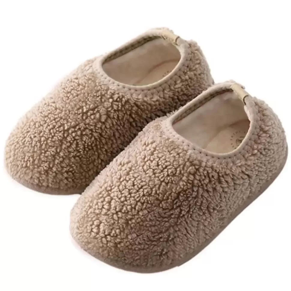 Chaussons Moumoute Taupe - 25/26 | Mrs. Ertha Shop