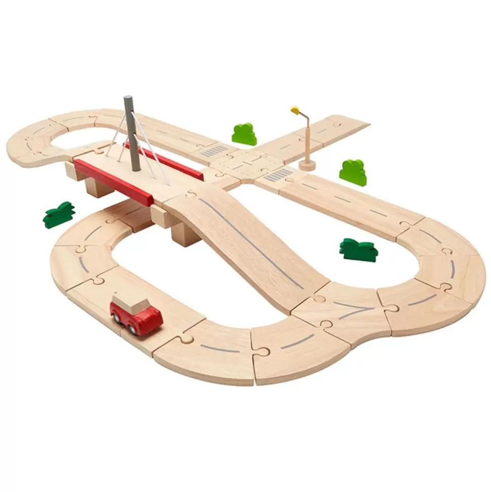 Coffret Routier En Bois | PLAN TOYS Discount