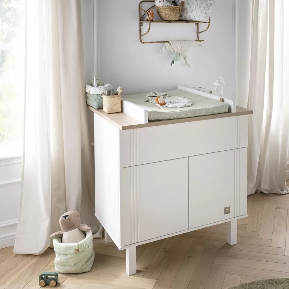 Commode Et Plan A Langer Eleonore - Blanc | Sauthon Discount