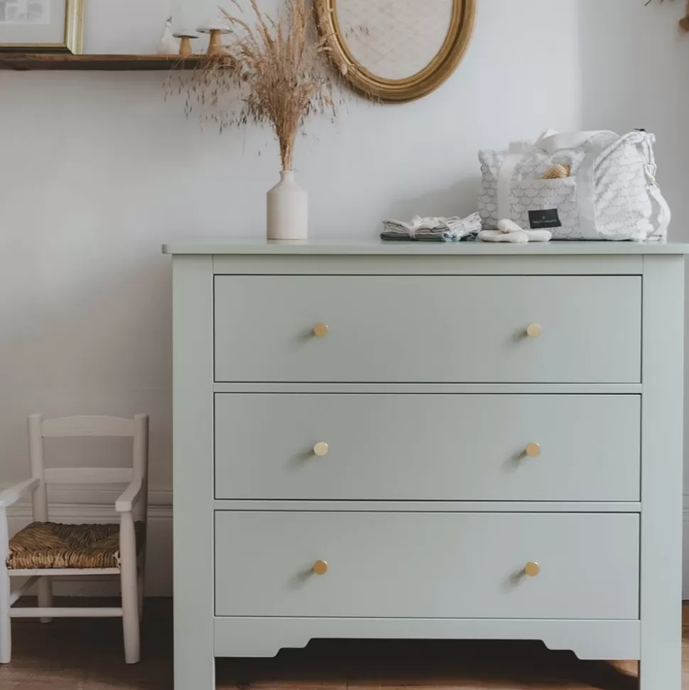 Commode Et Plan A Langer Montmartre - Vert Sauge | Maison Charlotte Discount