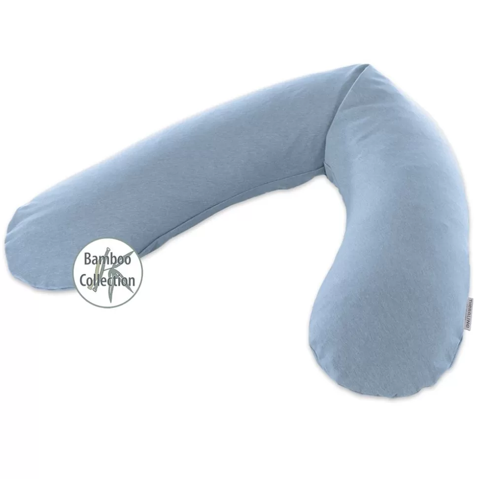 Coussin D'Allaitement Original Bambou - Chine Bleu Marine | Theraline Outlet