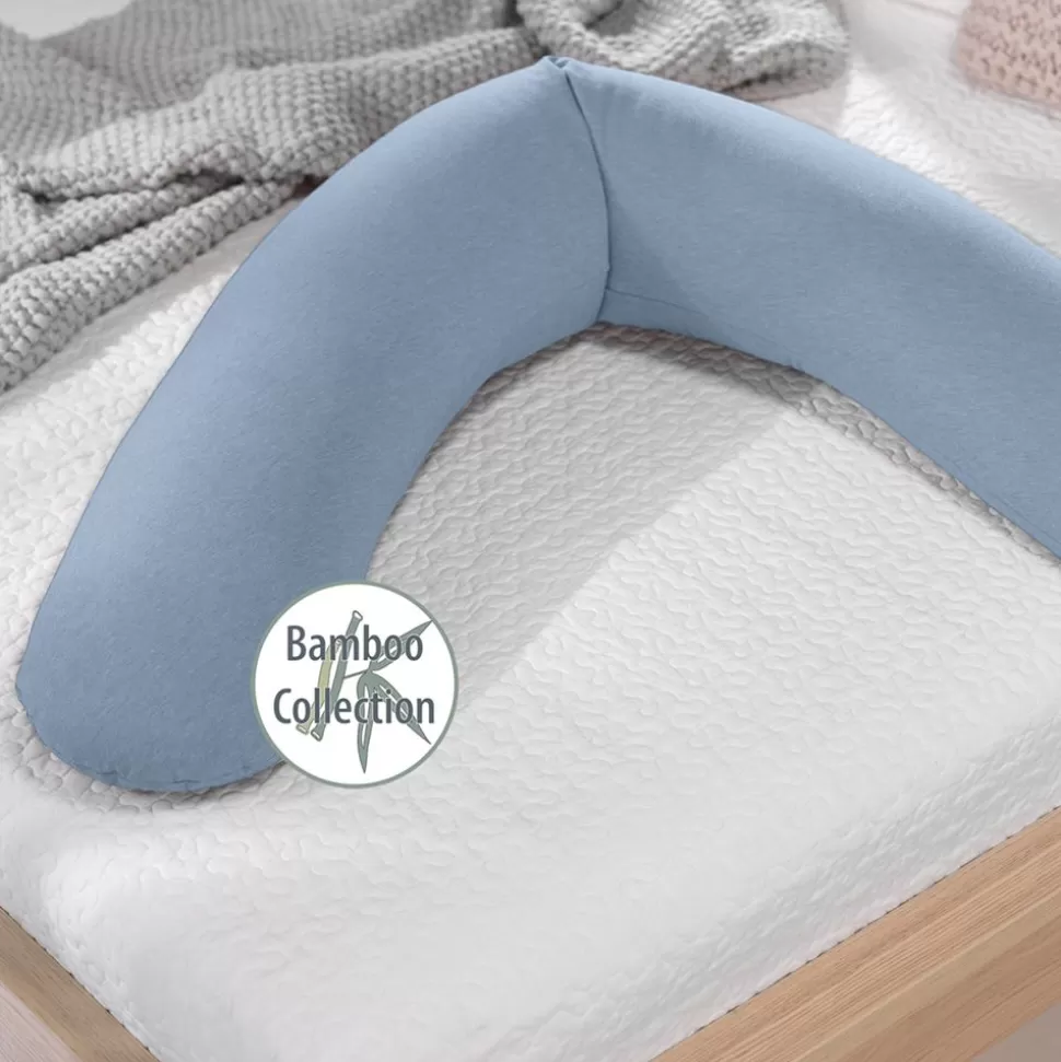 Coussin D'Allaitement Original Bambou - Chine Bleu Marine | Theraline Outlet