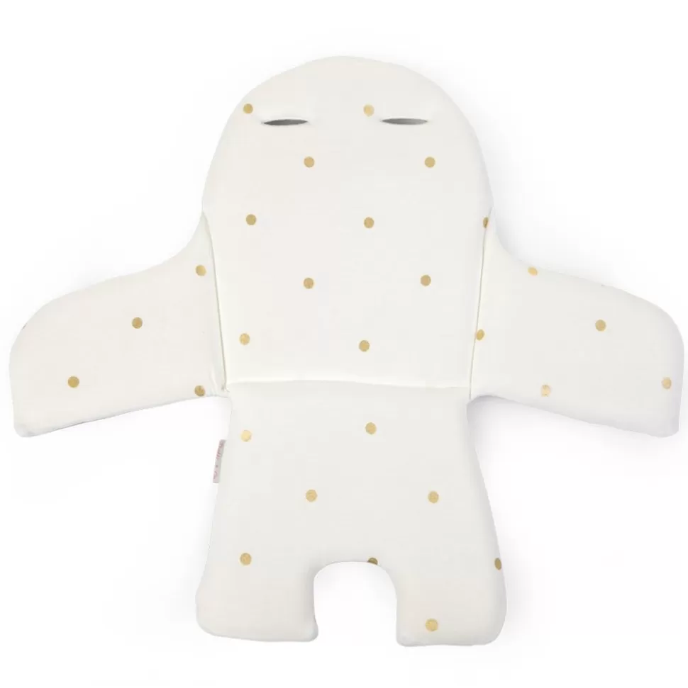 Coussin De Chaise Haute Evolu Jersey - Gold Dots | Childhome Online