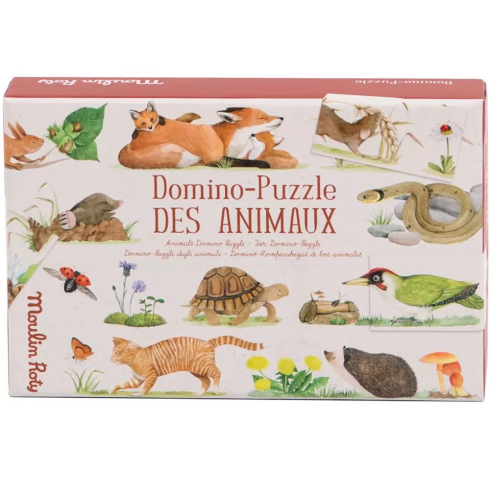 Domino Puzzle Des Animaux - Le Jardin Du Moulin | Moulin Roty Best