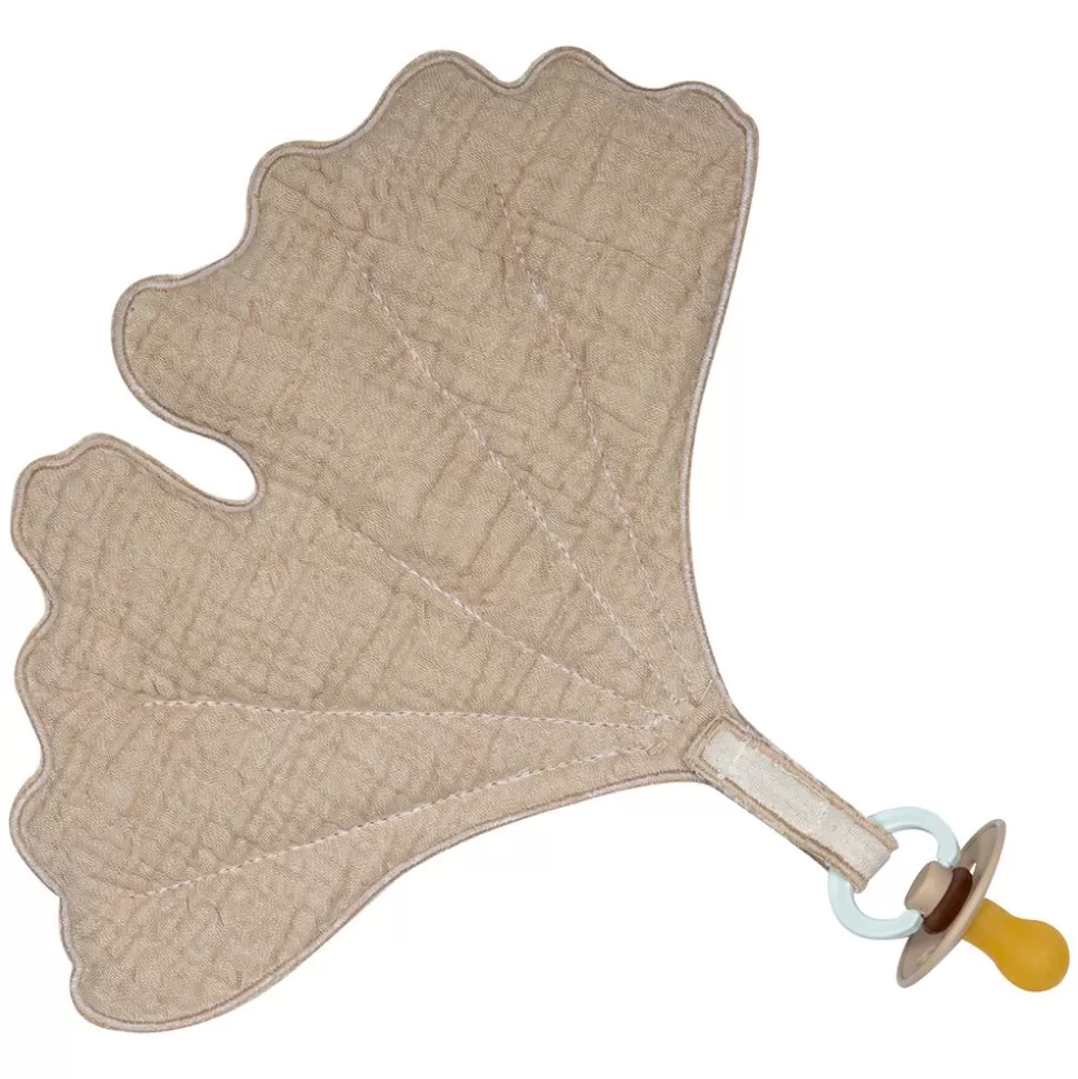 Doudou Attache-Sucette Ginkgo Natural - Argile | Quax Sale