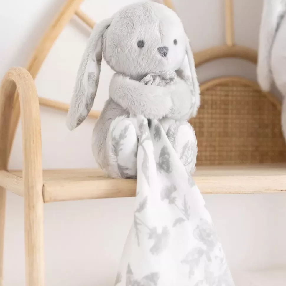 Doudou Augustin Le Lapin - Toile De Jouy Gris Clair | Tartine et Chocolat Cheap