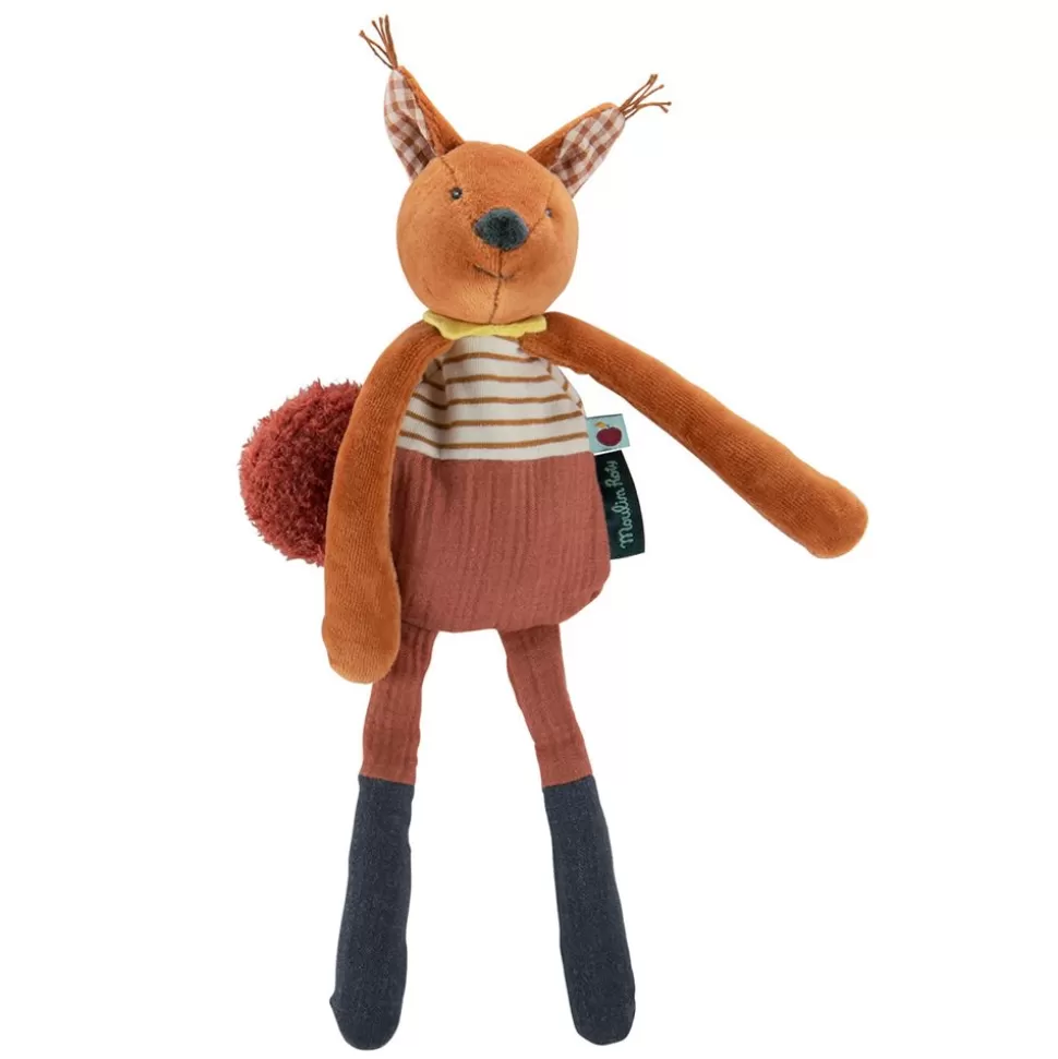 Doudou Hochet Ecureuil - Pomme Des Bois | Moulin Roty Outlet