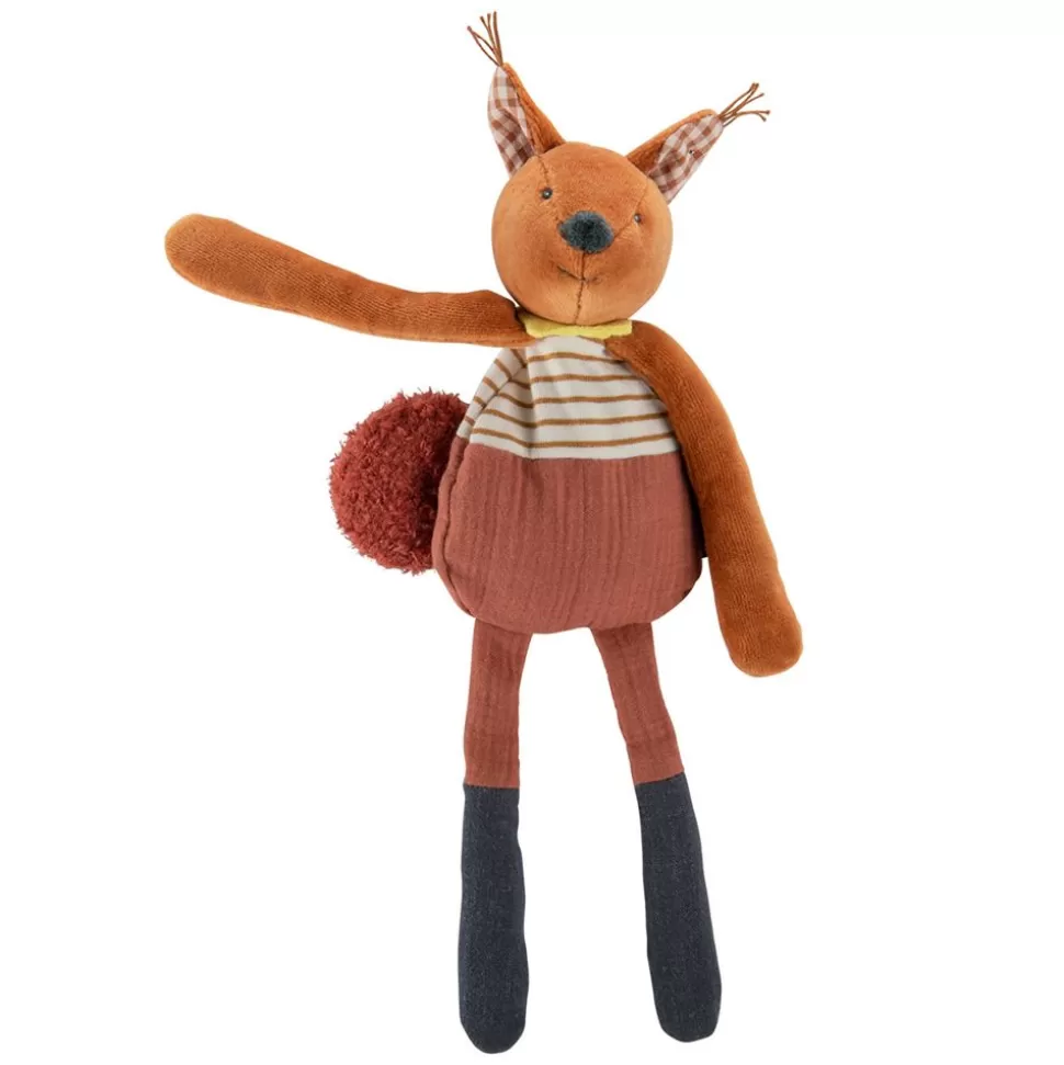 Doudou Hochet Ecureuil - Pomme Des Bois | Moulin Roty Outlet