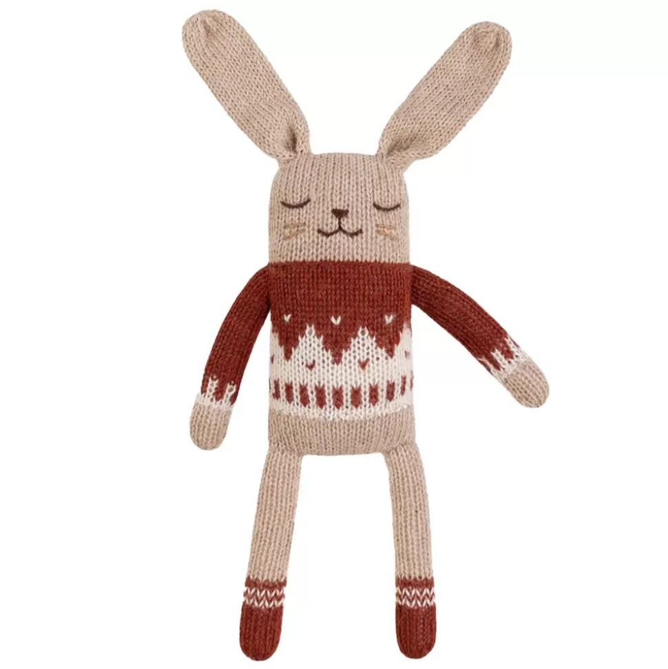 Doudou Lapin - Pull Jacquard Sienne | Main Sauvage Cheap