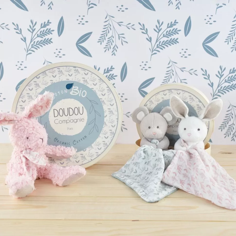 Doudou Lapin Botanic - Rose | Doudou et Compagnie Sale