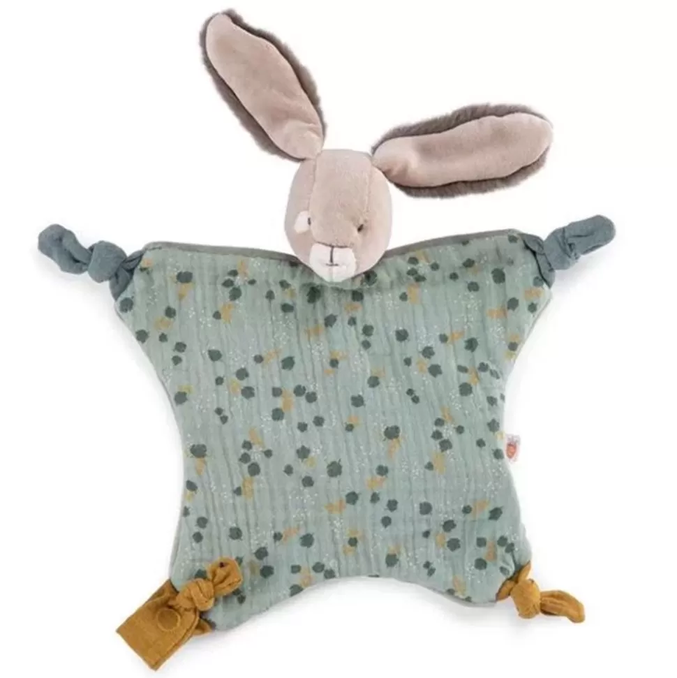 Doudou Lapin Sauge - Trois Petits Lapin | Moulin Roty Online