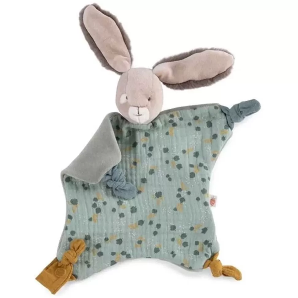 Doudou Lapin Sauge - Trois Petits Lapin | Moulin Roty Online