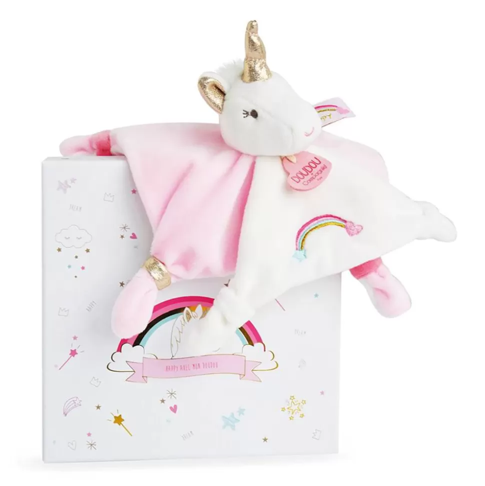 Doudou Licorne - Blanc Et Rose | Doudou et Compagnie Sale