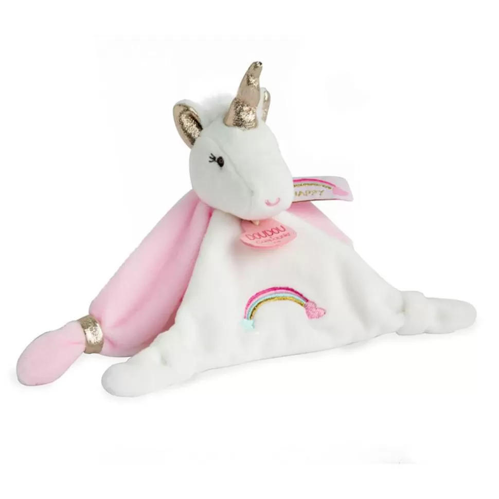 Doudou Licorne - Blanc Et Rose | Doudou et Compagnie Sale