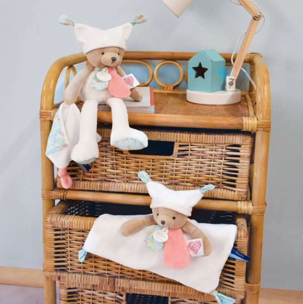 Doudou Ours A Histoires Les Petits Futes - Blanc | Doudou et Compagnie Shop