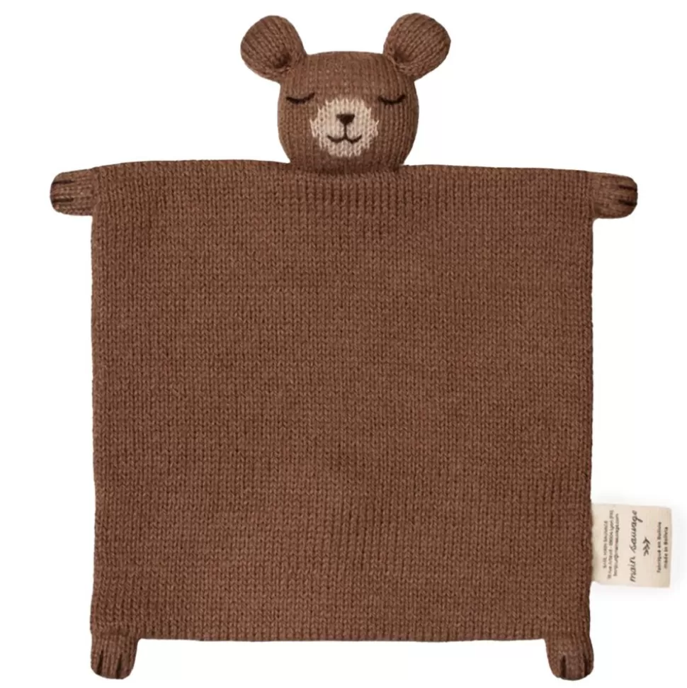 Doudou Plat Tricote Ourson | Main Sauvage New