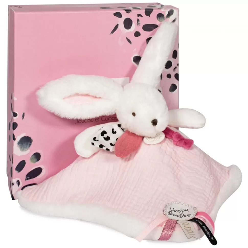 Doudou Pompon Happy Blush - Rose | Doudou et Compagnie New