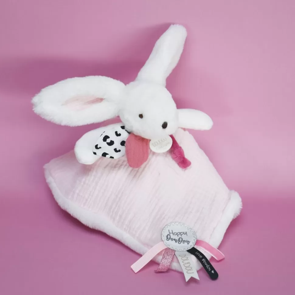 Doudou Pompon Happy Blush - Rose | Doudou et Compagnie New