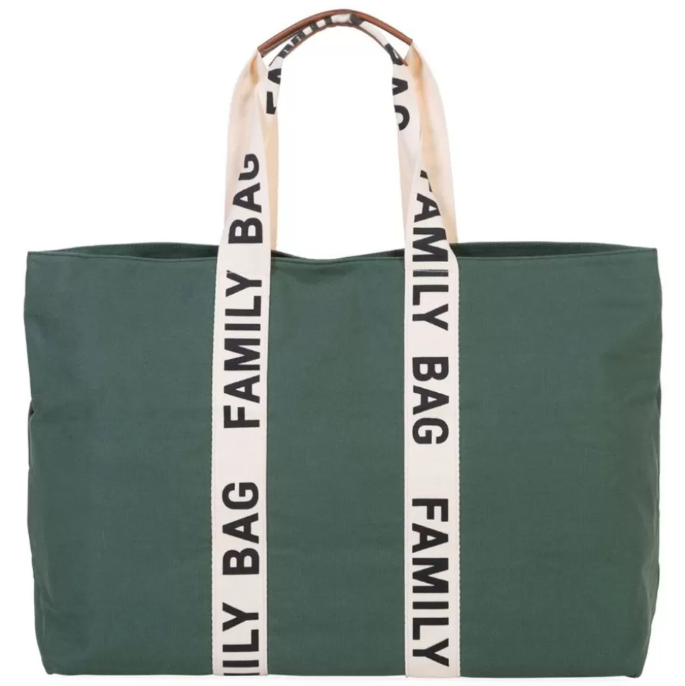 Family Bag Signature Canvas - Vert | Childhome Shop