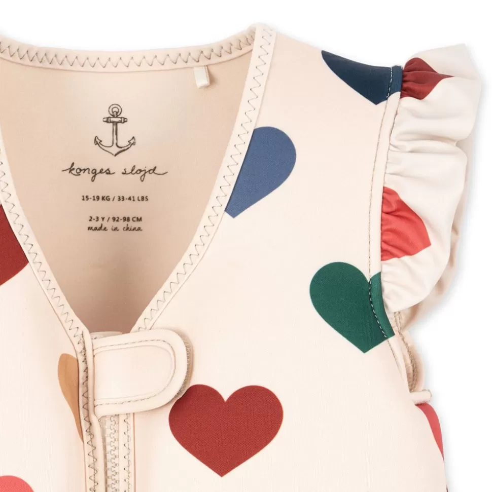 Gilet De Nage Bon Coeur Colore - 1/2 Ans | Konges Sløjd Flash Sale