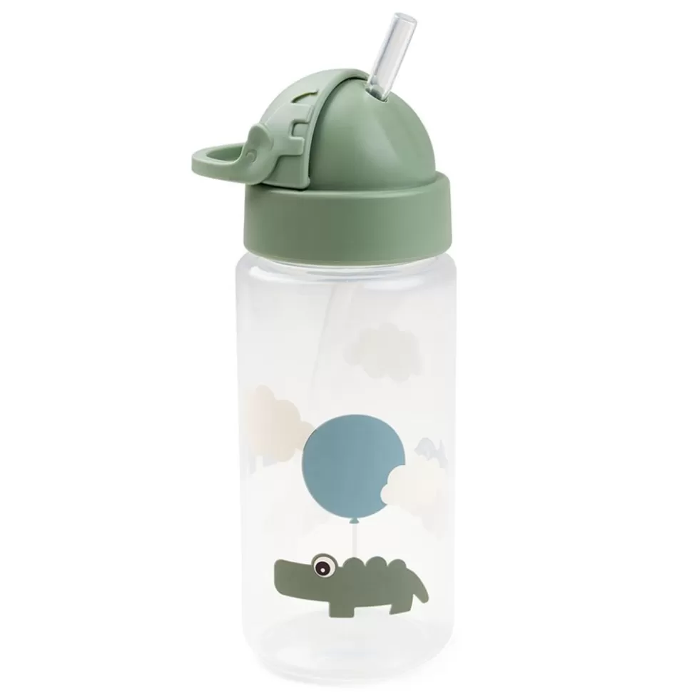 Gourde Avec Paille Happy Clouds Vert - 350 Ml | Done by Deer Flash Sale